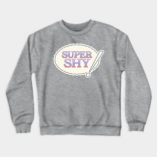 New jeans super shy typography y2k bunny tokki | Morcaworks Crewneck Sweatshirt